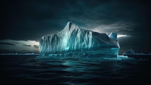 Iceberg Appearance And Global Warming ConceptGenerative AI