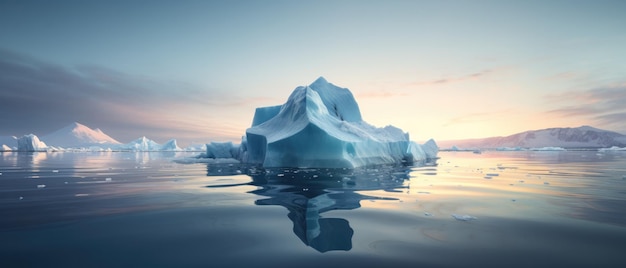 Iceberg Floating In The Ocean