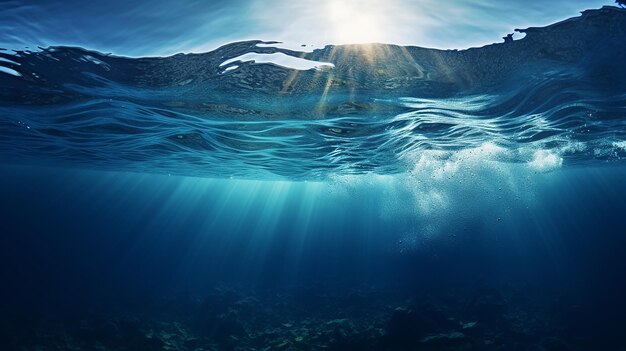写真 危険 を 隠し て いる 透明 な 青い 水 の 中 の 氷山