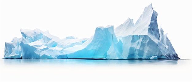 Айсберг, изолированный на белом фоне