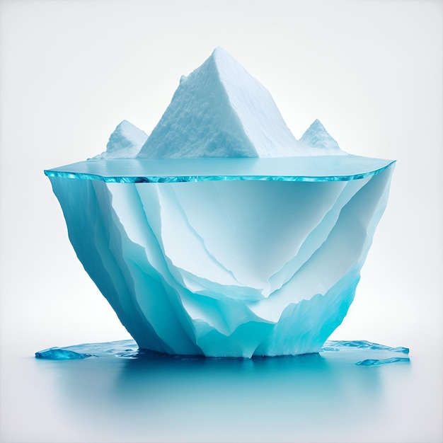 Photo iceberg_on_white_background_high_resolution