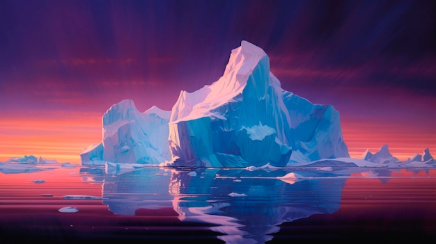 Iceberg in polar regions generative ai