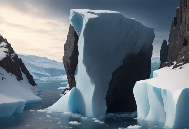 Photo iceberg in polar regions