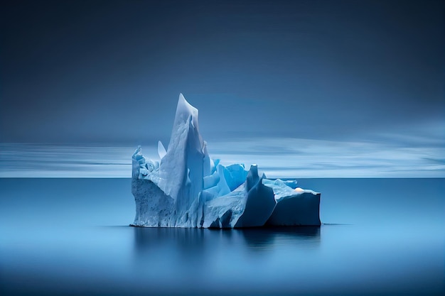 바다 속의 빙산 생성 AI