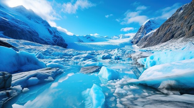 Icebergs are among the glaciers