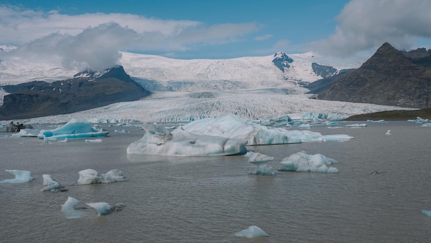 Icebergs And Ice glaciers in iceland