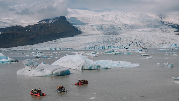 Icebergs And Ice glaciers in iceland