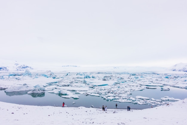 Фото Айсберги в ледниковой лагуне, исландия