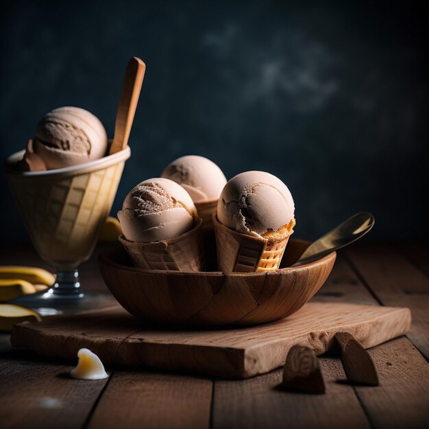 Icecream bowl dessert