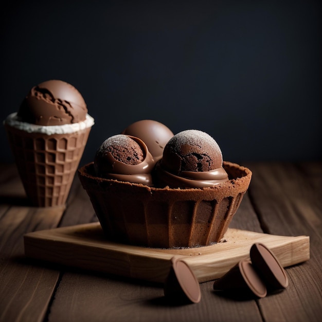 Icecream bowl dessert