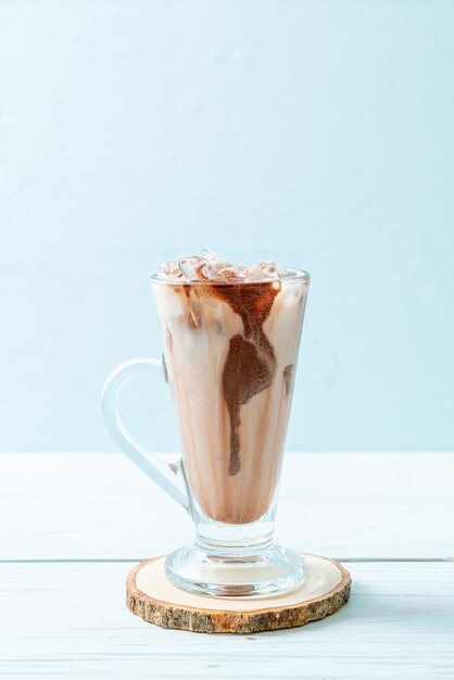 Iced chocolade milkshake drankje