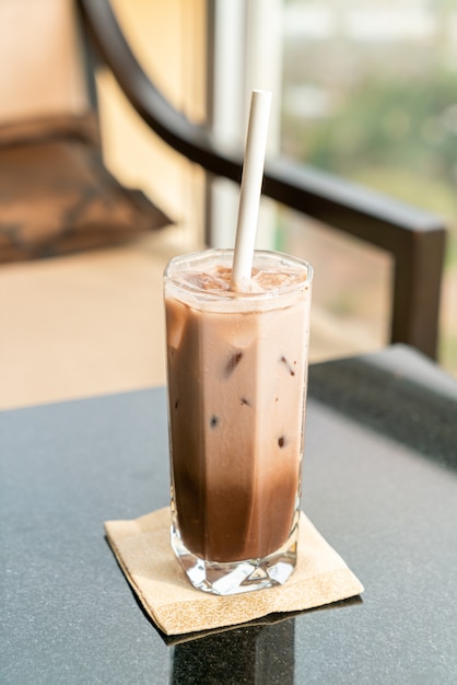 Iced chocolate cacaoglas