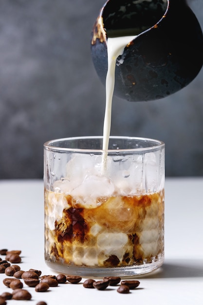 Iced coffee cocktail