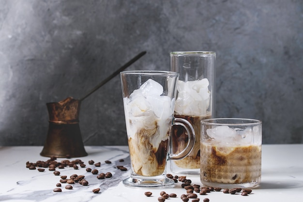 Iced coffee cocktail