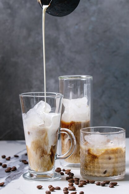 Iced coffee cocktail