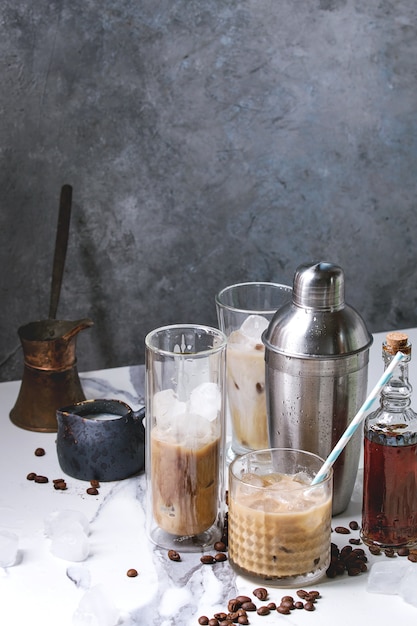 Iced coffee cocktail