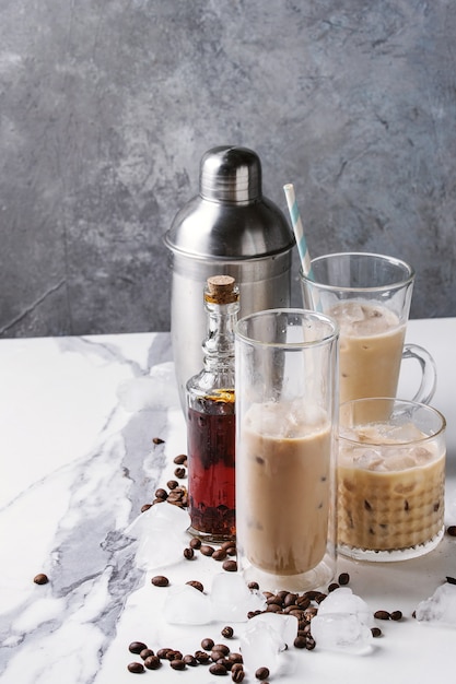 Iced coffee cocktail