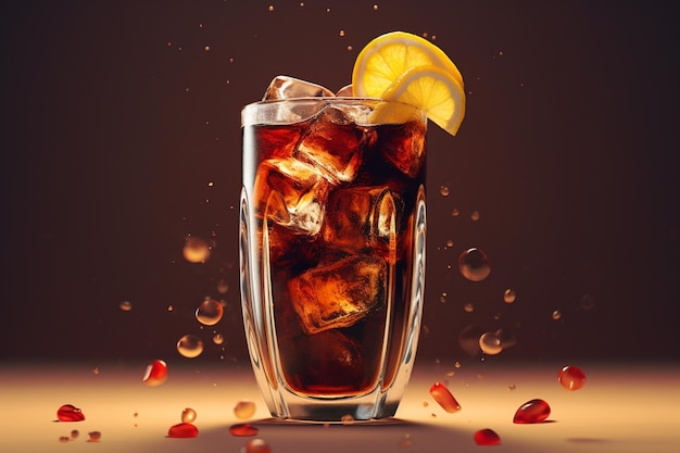 Iced cola glass