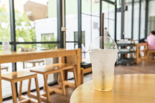 iced honey lemon soda