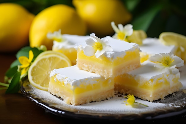 Iced Lemon Bars