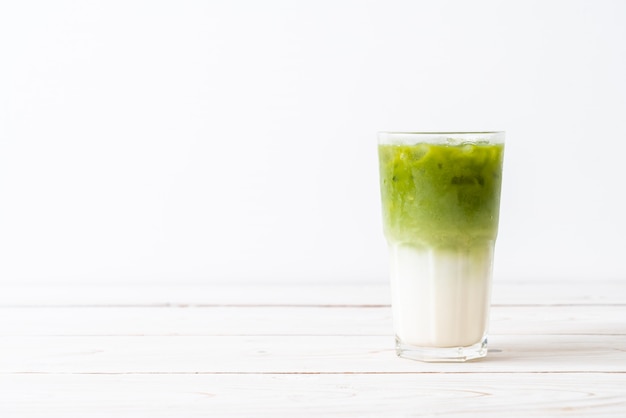 iced matcha groene thee latte