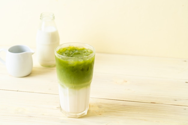 iced matcha groene thee latte