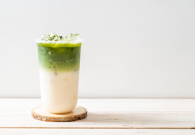 iced matcha latte groene thee