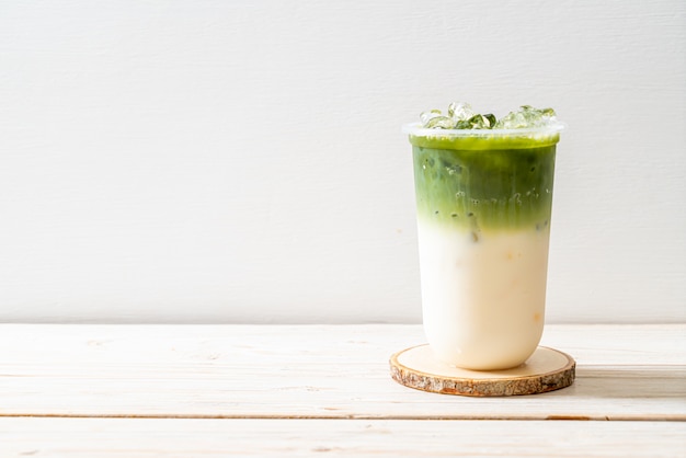 iced matcha latte groene thee