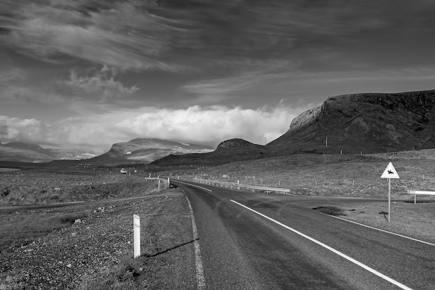 Iceland empty road