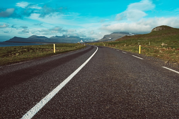 Iceland empty road