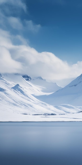 Iceland Glacier And Snowy Mountain A Visual Journey