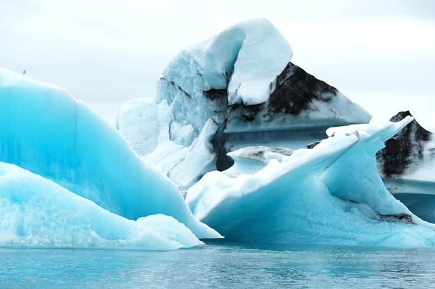 Photo iceland jokulsarlon glacierlagoon - glacier close up