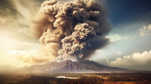 아이슬란드 화산 재 구름 일러스트레이션 플럼 폭발 풍경 자연 Eyjafjallajökull 빙하