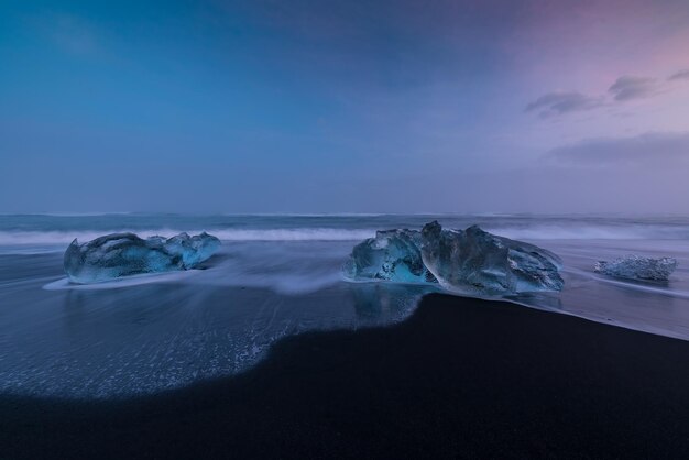 Icelands sparkling Ice Diamond Beach