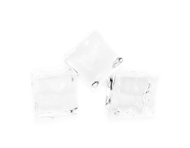 ices isolated on white background.