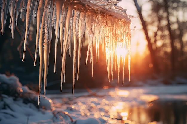 Симфония сосульки, фотография ледяной воды