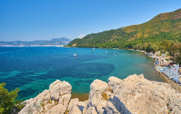 Icmeler Beach view in Marmaris Town