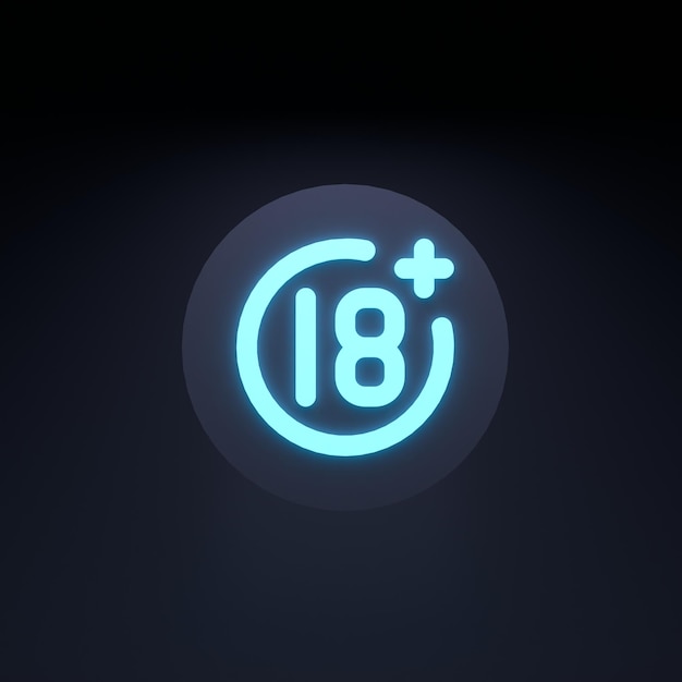 Icon 18 3d render illustration