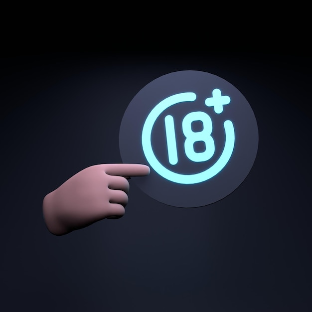 Icon 18 3d render illustration