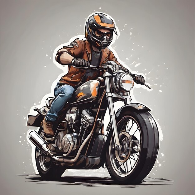 Icon achtergrond van motorfiets heel cool