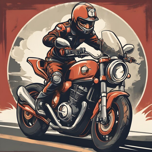 Icon achtergrond van motorfiets heel cool