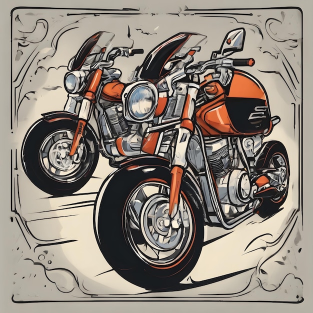 Icon achtergrond van motorfiets heel cool