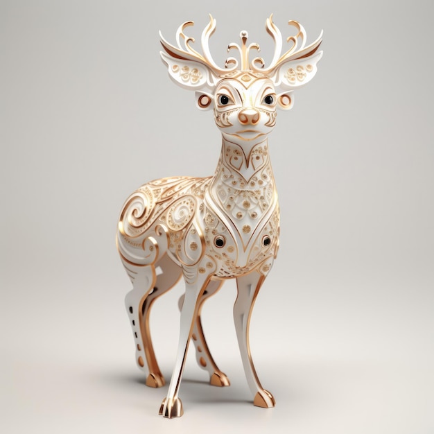 Icon of Christmas deer