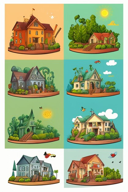 Photo icon design cartoon animation style wallpaper background illustration props creative works