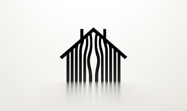 Icon house symbol isolated on white background Selective soft focus