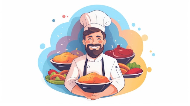 Photo icon illustration of a chef