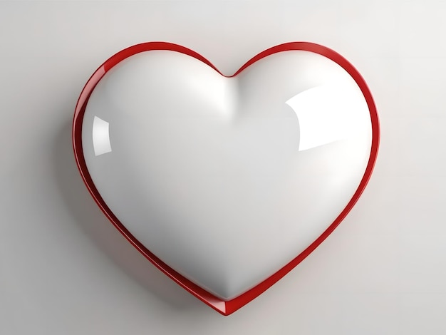 икона иллюстрация красное сердце изолировано на белом фоне