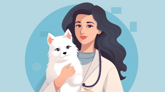 icon illustration of a Veterinarian