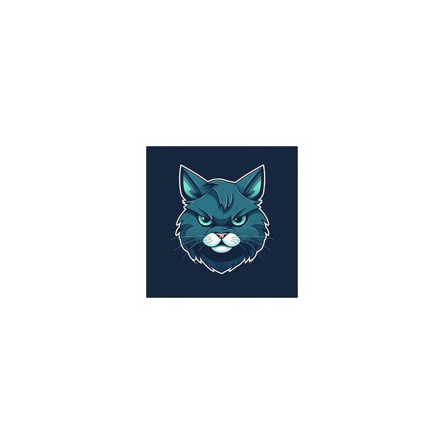 Photo icon logo cat mascot6
