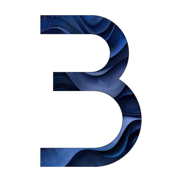 Фото Икона 3 синий градиентный дизайн фона стиля